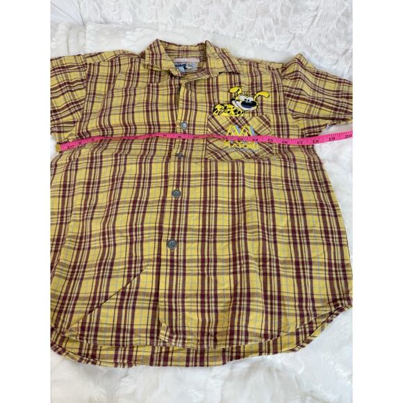 Vintage 90s 1997 Marsupilami Studio Animation Short Sleeve Button Shirt Kids 8 - Picture 8 of 9